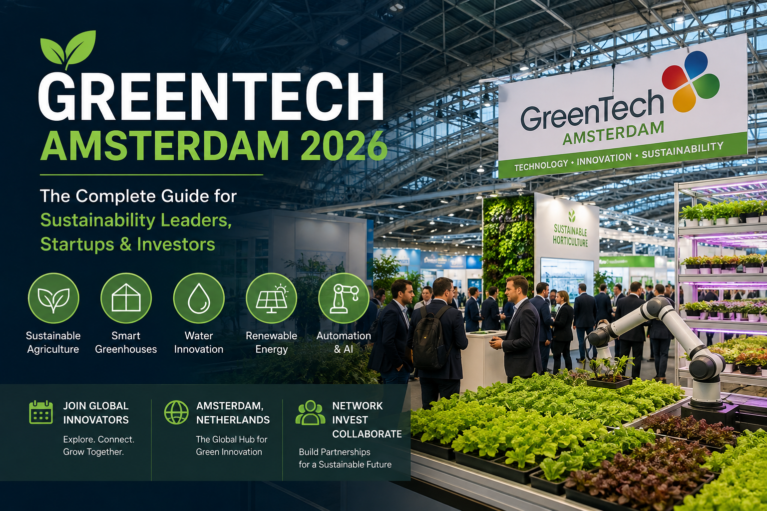 Greentech Amsterdam 2026 smart greenhouse and climate-tech exhibition in Amsterdam