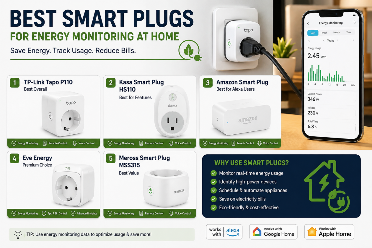 Best smart plugs for energy monitoring at home