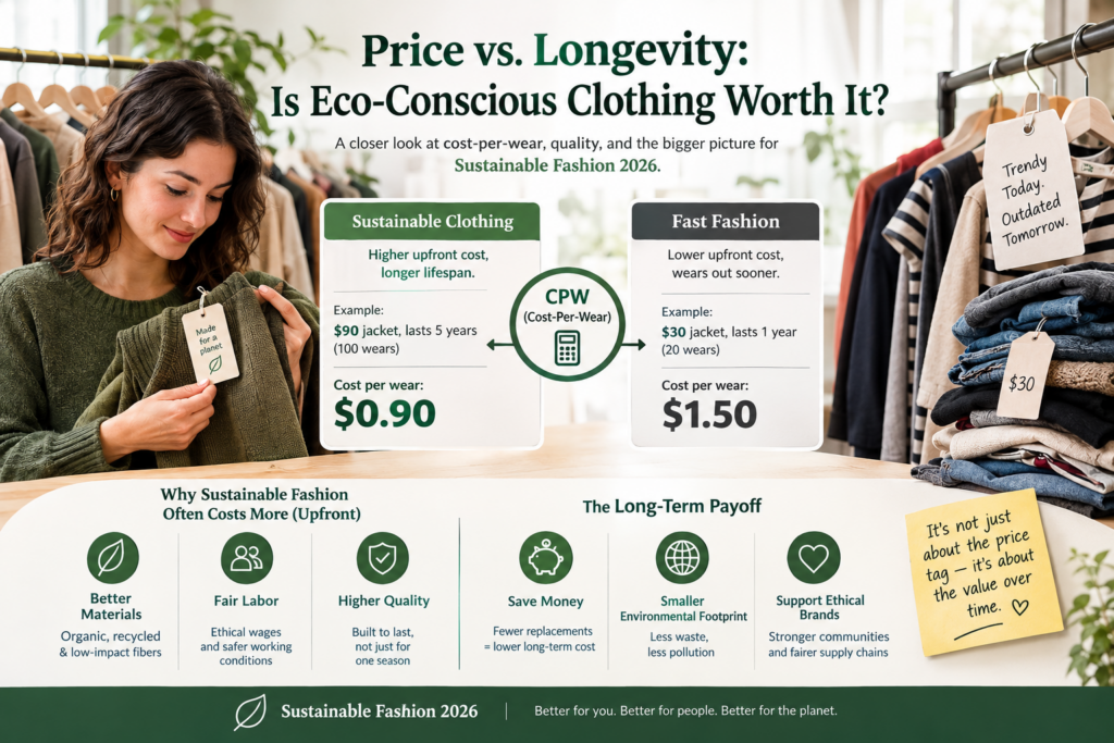 Price vs. Longevity: Is Eco-Conscious Clothing Worth It?
