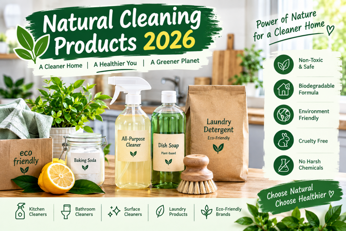 Natural Cleaning Products 2026 for a Safer and Eco-Friendly Home