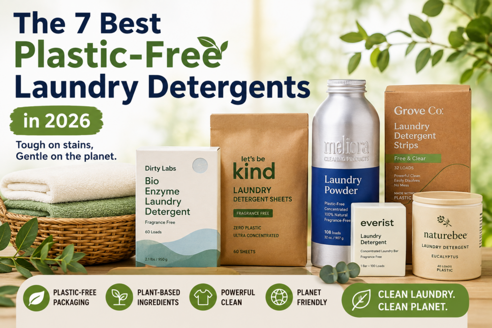 7 Best Plastic-Free Laundry Detergents in 2026 for eco-friendly laundry