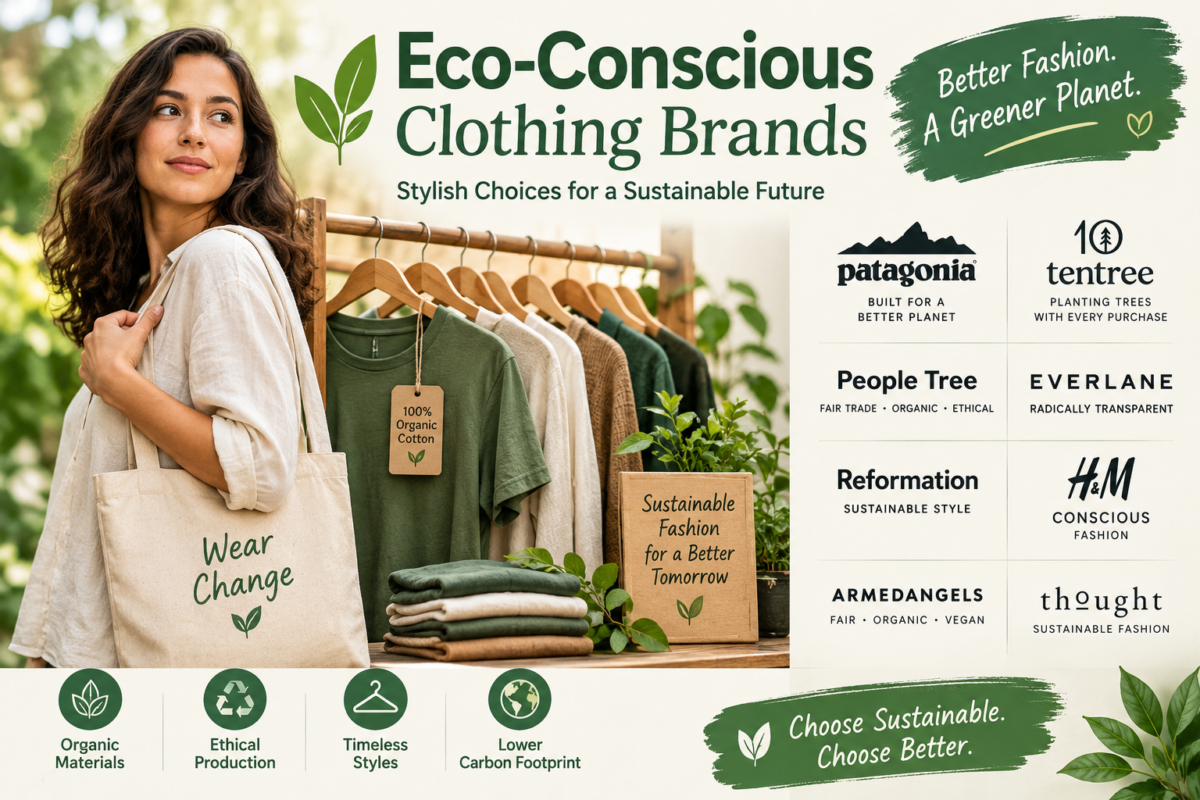 10 best Eco-Conscious Clothing Brands In 2026 featuring eco-conscious clothing made from organic cotton and recycled materials
